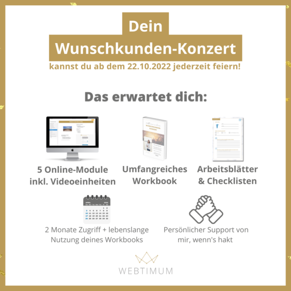 Wunschkunden-Konzert-Überblick Zielgruppen-Definition Onlinekurs